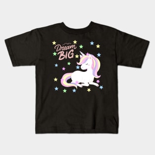 Unicorn Dream big Cute baby outfit great for kids toddlers baby shower Kids T-Shirt